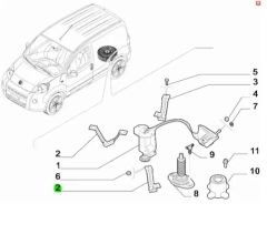 Fiat Fiorino Stepne Braketi 51904140 51787228