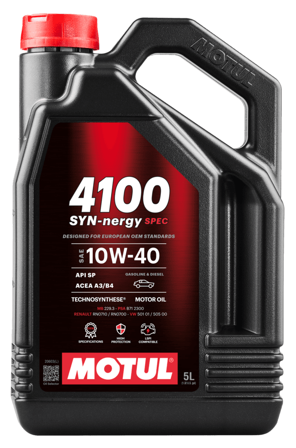 MOTUL 112892 4100 SYN-nergy SPEC 10W40 5L Motor Yağı
