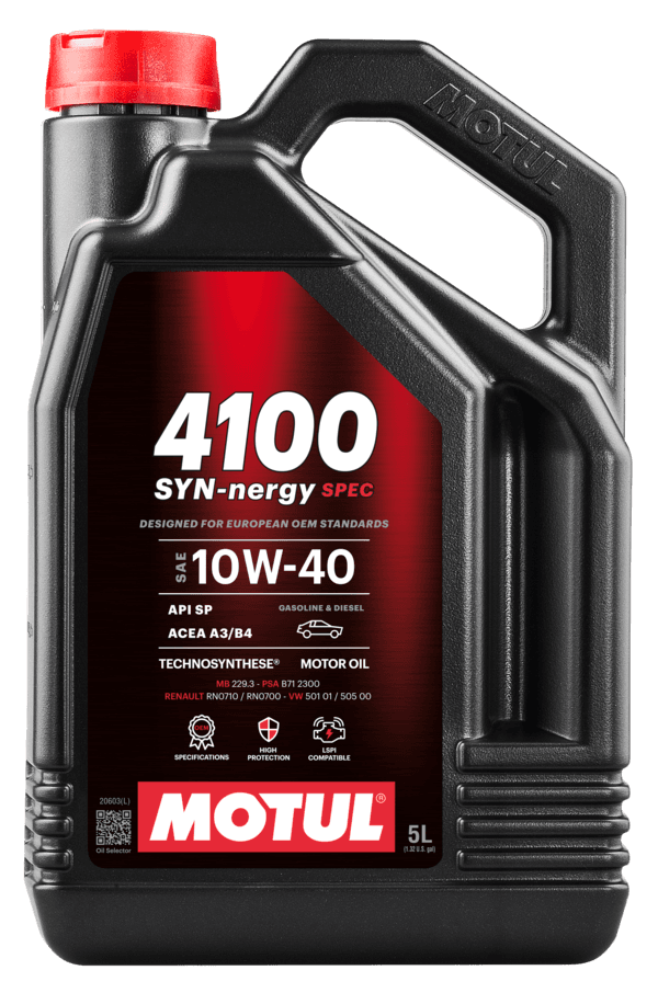 MOTUL 112892 4100 SYN-Nergy SPEC 10W40 5Lt. Motor Yağı