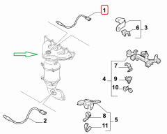 LANCIA 500 Mito Punto Lambda / Oksijen Sensörü 55252795