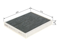 BOSCH 1987432411 MERİVA A Karbonlu Polen Filtresi