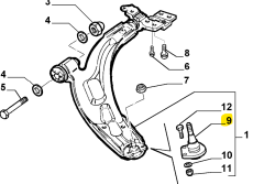 Fiat Doblo Albea Palio Alt Rotil 46842581