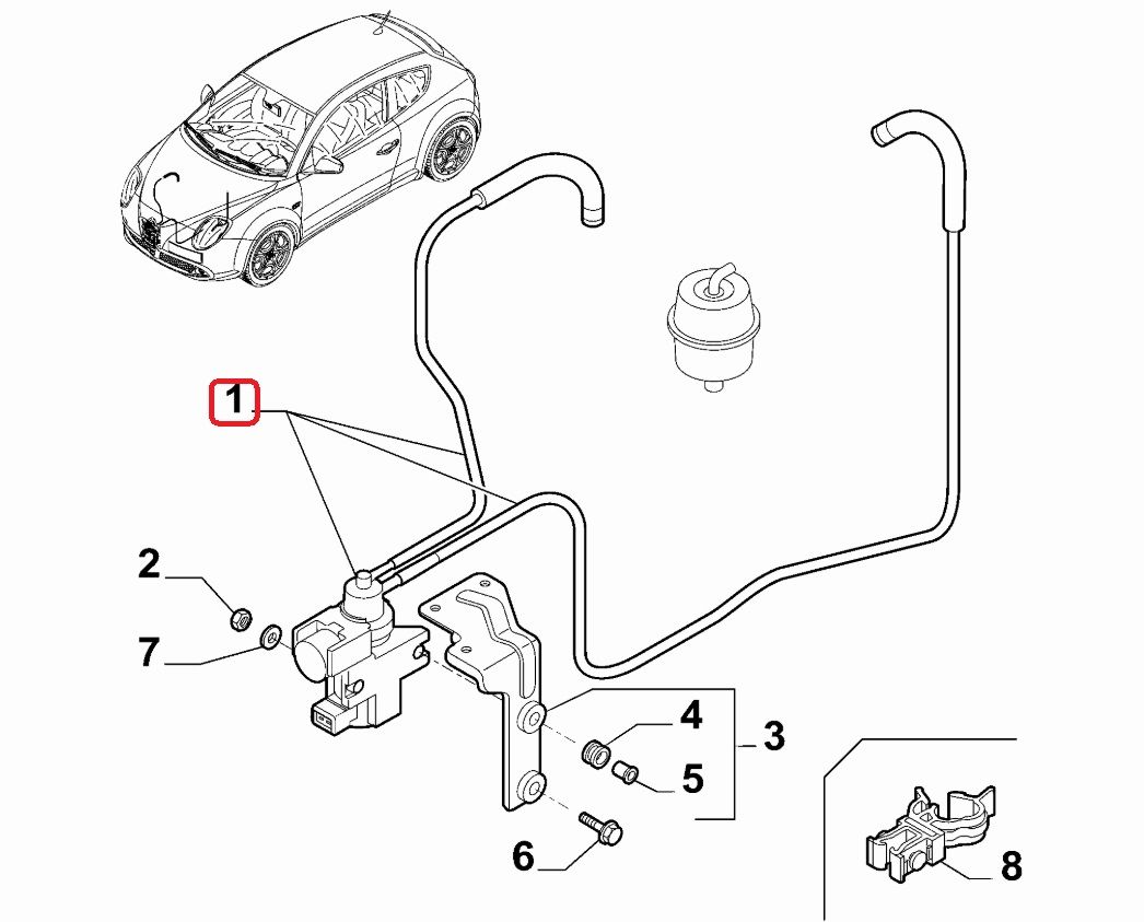 Fiat Alfa Basınç Valfi Elektrovalf OPAR 50508383