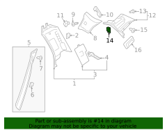 Volvo 999400 Hava Giriş Paneli Somunu