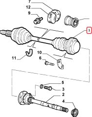 FIAT 1,3 Punto Sağ Aks Mili 46307688