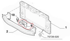 Alfa Romeo Giulietta Ön Tampon Sağ Braket 50516561