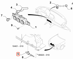 Fiat 124 Spider Ön Tampon Isı Sensörü 6000613182