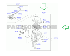 KIA Hatchback Sedan Rio III Hava Filtre Kutusu 281101W000