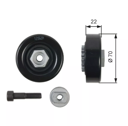 Gates T36408 Aveo Kalos Alternatör Gergi Rulmanı 96416331