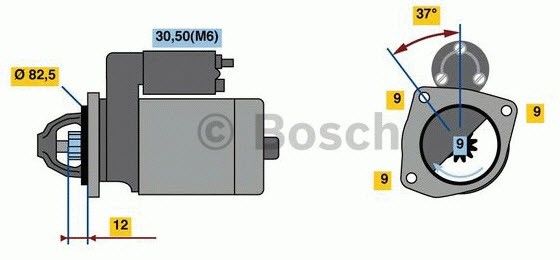 BOSCH 1986S00699 Doblo Marş Motoru 46800159