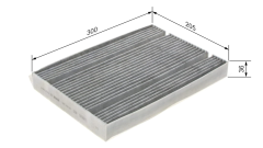 BOSCH 1987435547 MERCEDES Vito  Polen Filtresi (Karbonlu) A9108301200