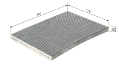 BOSCH 1987435554 Qashqai II / X-Trail II Polen Filtresi ( Karbonlu ) 27277-JD10A