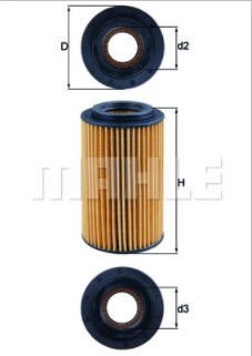 MAHLE OX1537D MERCEDES C SERİSİ  Yağ Filtre  A0001802209