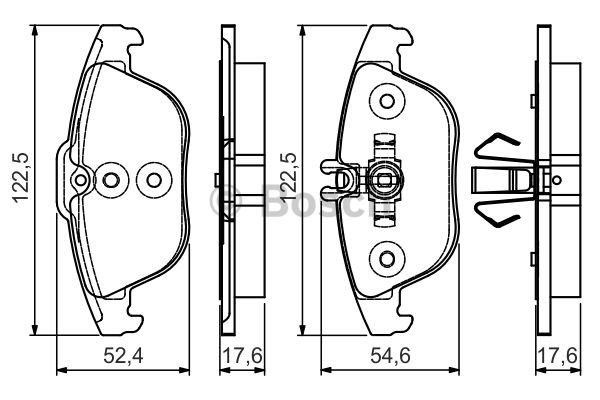 BOSCH 0986495105 Mercedes C Serisi 204/207 Arka Fren Balata A0074208520