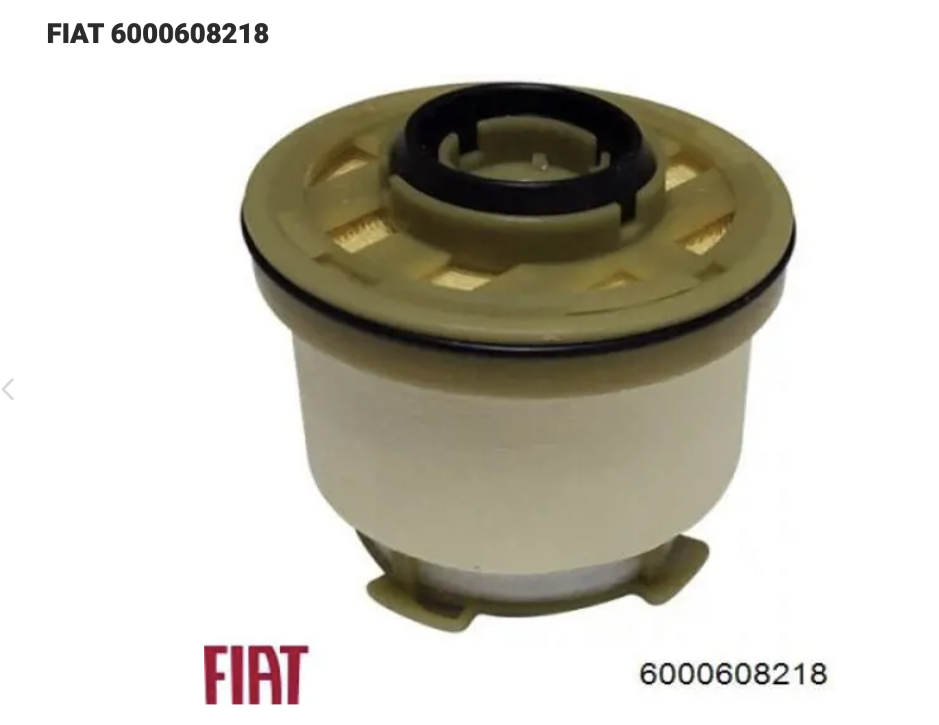 Fiat Fullback Yakıt Filtresi 6000608218