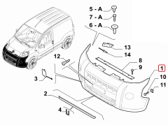 FIAT PEUGEOT CITROEN Tampon 735611072