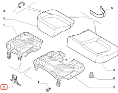 Fiat Punto Arka Koltuk Menteşe OPAR 55702131