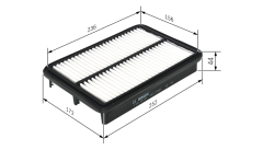 BOSCH F026400044 Hava Filtresi 281132F250