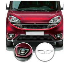 Fiat Doblo 2 Makyajlı Sis Farı Çerçevesi 2 Parça Paslanmaz Çelik OMSA 01-2524103F 55177488