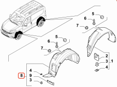 Fiat Doblo Davlumbazı Ön Sol OPAR 52065558 / 52128360