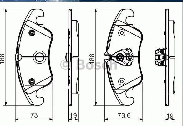 Audi Ön Fren Balata 0986495110