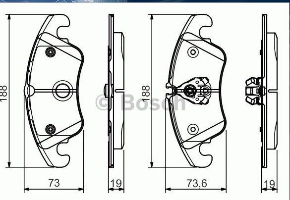 BOSCH 0986495110 AUDI Ön Fren Balata 8K0698151D