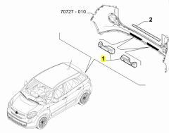 FIAT 500L Arka Tampon Darbe Emici 51923557