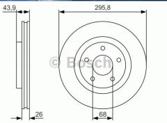 BOSCH 0986479R89 NİSSAN Ön Fren Diski 40206-JD00A