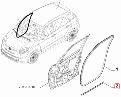 FIAT 500L Kapı Fitili 51884099