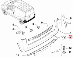 FIAT PEUGEOT CITROEN Tampon Çeki Demir Kapağı 735460425