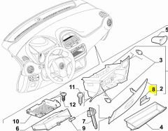 FIAT Linea Punto Torpido Kapak Kilidi 735506984
