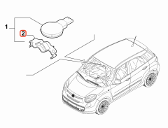 Fiat 500L Yağmur Sensör Klipsi 6000630087