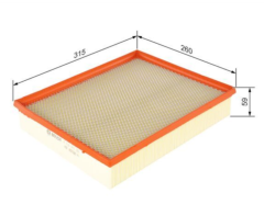 BOSCH 026400286 Amarok Hava Filtresi 	2H0129620