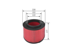 BOSCH F026400344 RANGER Hava Filtresi 6M34 9601 AB