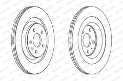 AUDI  A4-A5-A6-A7-A8-Q5  Fren Disk Arka FERODO DDF1667C
