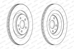 FERODO DDF1667C AUDI Fren Disk Arka 8K0615601C