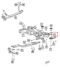 DODGE Freemont Journey Travers Bağlantı Ayağı MOPAR 5151015AA