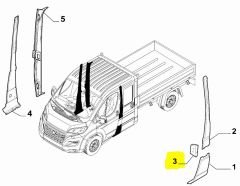 FIAT DUCATO Sol Kapı Takviye Braketi 1344688080