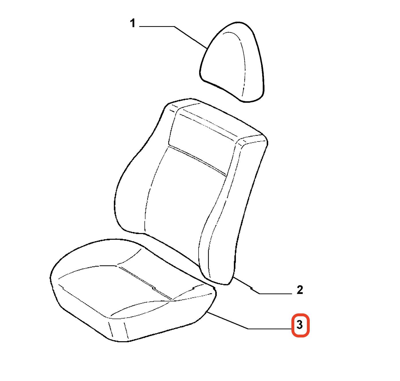 Fiat Fiorino Ön Koltuk Oturak Kılıfı OPAR 55178475