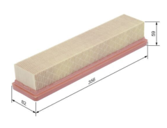 BOSCH F026400387 Clıo III Sandero Hava Filtresi	 7701059409