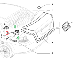 Fiat Albea Sol Bagaj Kapak Menteşesi OPAR 46841122