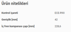 AP AP01216 Clio V 5 Arka Balata Pabuç Büyük Tip 440603457R