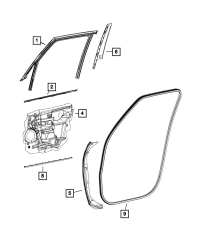 Fiat 500L Ön Kapı Fitili MOPAR 68210577AA