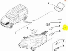 Fiat Doblo 4-IV Sağ Ön Far OPAR 52109258