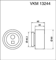 Fiat 1.9 cc  Trİger Gergi Rulmanı OPAR 9400829599