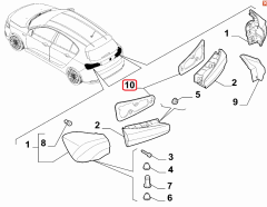 FIAT Egea Sol Arka Stop Lamba Contası 52137951