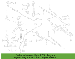 Volvo S60 V60 Ön Cam Yıkama Pompası Contası 31253221