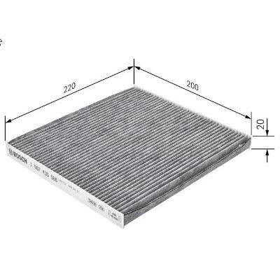 BOSCH 1987435566 Corolla Polen Filtresi  08974-00850