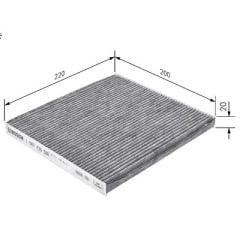 BOSCH 1987435566 Corolla Polen Filtresi  08974-00850