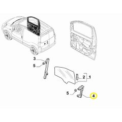 OPAR 1354721080 Fiat Fiorino Ön Sol Cam Kanalı